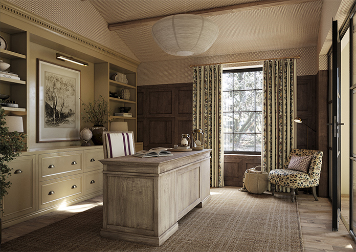 Jennys Stripe, Merlot - Made to Measure Curtains - Image 7